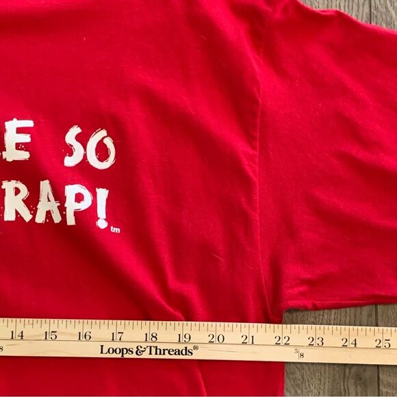 Graphic T-Shirt Women’s XL Red (People Are So Full Of Crap) Oversized. - Picture 8 of 10